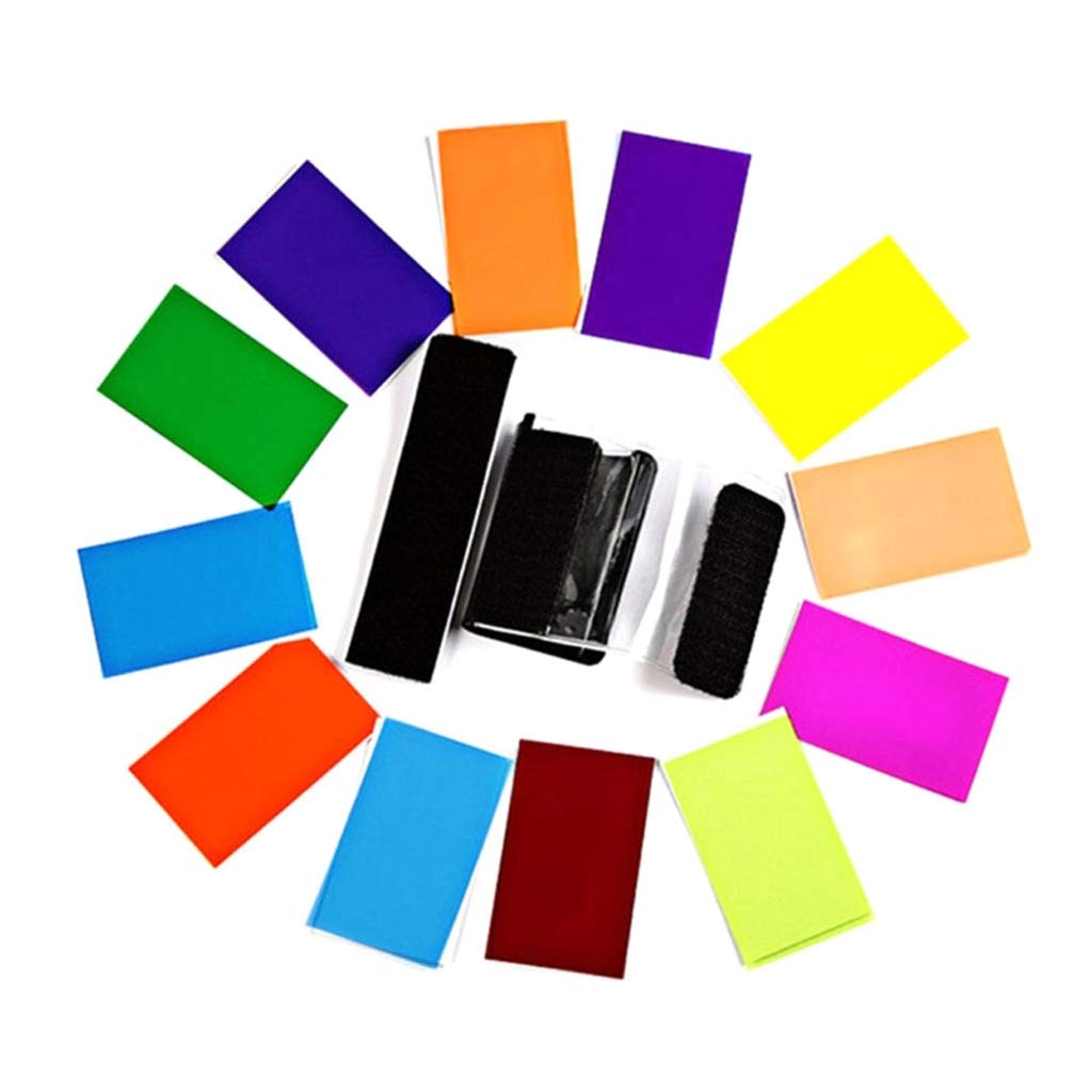 HASTHIP 12pcs Strobist Flash Color Card Diffuser Lighting Gel Pop up Softbox Fit for Canon 580EX II 430EX II 600EX 270EX II, Nikon SB900/800/700/600/910, Yongnuo YN568EX/565EX/500EX/560/468/460/685 HASTHIP 12pcs Strobist Flash Color Card Diffuser Lighting Gel Pop up Softbox Fit for Canon 580EX II 430EX II 600EX 270EX II, Nikon SB900/800/700/600/910, Yongnuo YN568EX/565EX/500EX/560/468/460/685